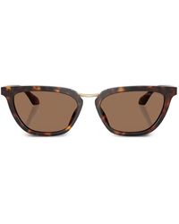 Giorgio Armani - Cat-Eye Tortoiseshell Sunglasses - Lyst