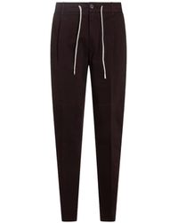 Eleventy - Drawstring Pleated Trousers - Lyst