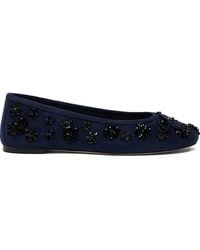 Stuart Weitzman - Prima Bow Ballerinas Mit Stickerei - Lyst