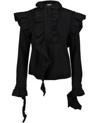 Vetements - Ruffled Deconstructed Blouse - Lyst