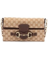 Gucci - Horsebit Ristretto Medium Shoulder Bag - Lyst