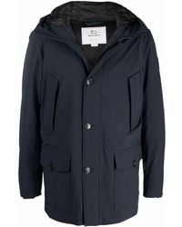 Woolrich - Hooded Feather-down Padded Jacket - Lyst