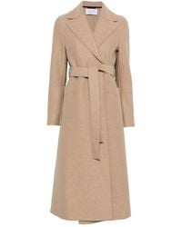 Harris Wharf London - Belted-Wool Coat - Lyst