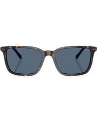 Polo Ralph Lauren - Tortoiseshell-Effect Rectangle-Frame Sunglasses - Lyst