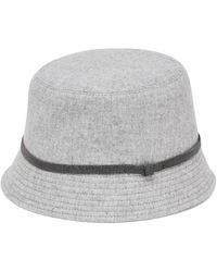 Brunello Cucinelli - Monili Chain Detail Bucket Hat - Lyst