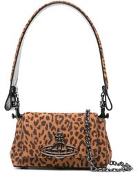 Vivienne Westwood - Linda Orb-Embellished Leopard-Print Tote Bag - Lyst