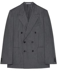 Givenchy - Double-Breasted Fitted Striped Jacket - Lyst