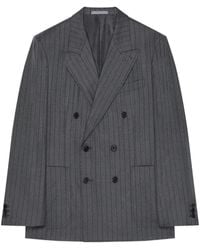Givenchy - Double-Breasted Fitted Striped Jacket - Lyst