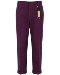 Manuel Ritz - Pressed-Crease Turn-Up Trousers - Lyst