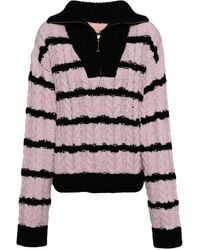 BAPY BY *A BATHING APE® - Gestreifter Pullover Mit Reißverschluss - Lyst