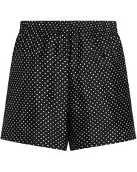 Dolce & Gabbana - Polka Dot-Print Silk Twill Boxer Shorts - Lyst