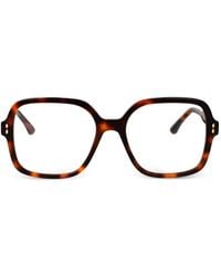 Isabel Marant - Geometrische Brille Mit Nieten - Lyst
