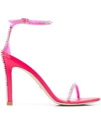 Stuart Weitzman - Crystal-Embellished 120Mm Heel Sandals - Lyst