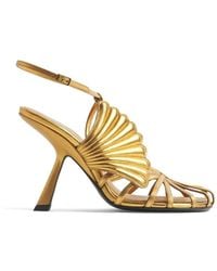 Mugler - Sandales À Bride Salomé Et Détail Coquillage - Lyst