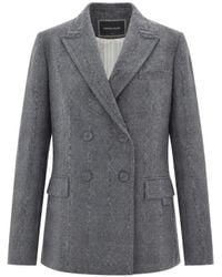 Fabiana Filippi - Double-Breasted Pinstripe Jacket - Lyst