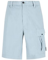 C.P. Company - Cp Company Button-Fastening Cargo Shorts - Lyst