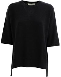 Lisa Yang - Short-Sleeve Side-Tie Sweater - Lyst