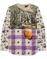 Prada - Printed Cotton Shirt - Lyst