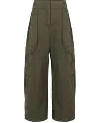 Weekend by Maxmara - Pleated Gabardine Trousers - Lyst