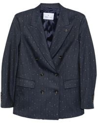 Manuel Ritz - Pinstripe Double-Breasted Jacket - Lyst