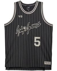 Y-3 - Anthony Edwards Pinstripe Basketball Jersey - Lyst
