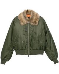 ANDERSSON BELL - Fur Collar Bomber Jacket - Lyst