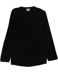 COMME DES GARÇON BLACK - Crew-Neck Sweater - Lyst