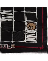 Moschino - Schal Mit Teddy-Print - Lyst
