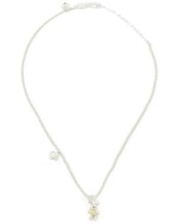 YVMIN - Bear Flower-Charm Necklace - Lyst