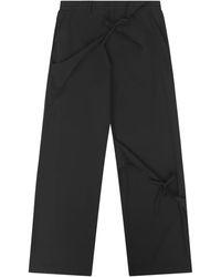 HELIOT EMIL - Lavic Tie-Fastening Trousers - Lyst