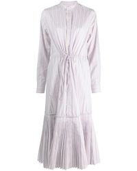 Polo Ralph Lauren - Robe-chemise mi-longue à rayures - Lyst
