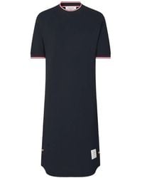 Thom Browne - Pique Dolman Mini T-Shirt Dress - Lyst