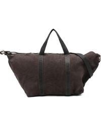 Guidi - Zip Suede Tote Bag - Lyst