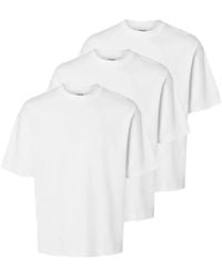 SELECTED - 3 Pac Loose-Fit T-Shirt - Lyst