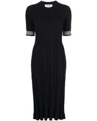 Thom Browne - Cable-Knit Cotton Midi Dress - Lyst