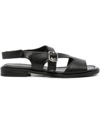 SERGIO MORETTI FIRENZE - Buckle-Fastening Slingback Sandals - Lyst