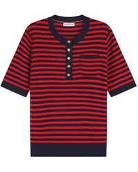 Tommy Hilfiger - Striped Short-Sleeve Sweater - Lyst
