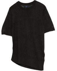 Soeur - Asymmetric-Hemline Short-Sleeve T-Shirt - Lyst