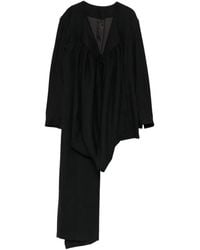 Yohji Yamamoto - Gathered Stole Coat - Lyst