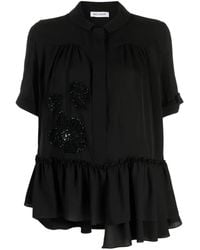 Dice Kayek - Camisa con bordado floral - Lyst