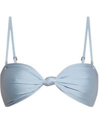 Cult Gaia - Oswin Knotted Bandeau Bikini Top - Lyst