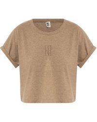 By Malene Birger - Hrdalia Embroidered-Logo T-Shirt - Lyst