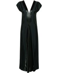 Bottega Veneta - Gusset-detail V-neck Dress - Lyst