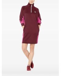 PUMA - Quarter-Zip Long-Sleeve Dress - Lyst