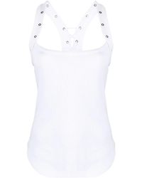 The Attico - Ribbed Jersey Tank Top - Lyst