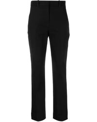 Calvin Klein - Cropped Gabardine Trousers - Lyst