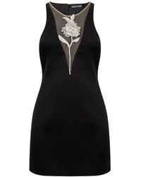 David Koma - Crystal-Rose Mini Dress - Lyst