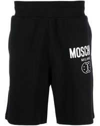 Moschino - Double smiley logo shorts - Lyst
