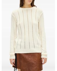 Ann Demeulemeester - Open-Knit Sweater - Lyst