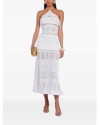 retroféte - Perette Crochet Midi Dress - Lyst